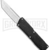 Lightning Elite Black D/A OTF Automatic Knife - Tanto Satin Plain -Kershaw Shop Lightning Elite Black DA OTF Auto Tanto Satin GX 35943 jr large