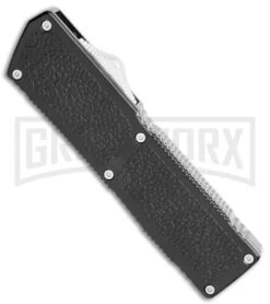Lightning Elite Black D/A OTF Automatic Knife - Tanto Satin Plain -Kershaw Shop Lightning Elite Black DA OTF Auto Tanto Satin GX 35943 jr spine large