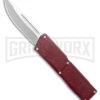 Lightning Elite Maroon D/A OTF Automatic Knife - Drop Point Satin Plain -Kershaw Shop Lightning Elite Maroon DA OTF Automatic Knife Drop Point Satin Plain GX 41501 hd large