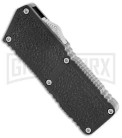 Lightning Fireball Black D/A OTF Automatic Knife - Tanto Satin Plain -Kershaw Shop Lightning Fireball Black DA OTF Auto Satin Tanto GX 37446 jr spine large