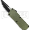 Lightning Fireball OD Green D/A OTF Automatic Knife - Drop Point Black Plain -Kershaw Shop Lightning Fireball OD Green DA OTF Auto Black DP GX 37449 jr large