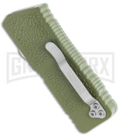 Lightning Fireball OD Green D/A OTF Automatic Knife - Tanto Satin Plain -Kershaw Shop Lightning Fireball OD Green DA OTF Auto Satin Tanto GX 37450 jr side large