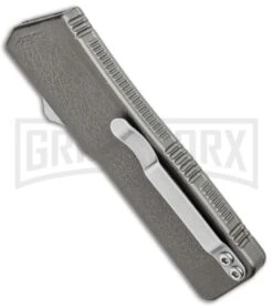 Lightning Gray D/A OTF Automatic Knife - Satin Plain 8 Lightning Gray D/A OTF Automatic Knife - Satin Plain -Kershaw Shop Lightning Gray DA OTF Auto Satin Plain GX 4527 jr side large