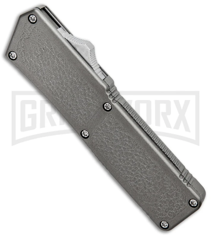 Lightning Gray D/A OTF Automatic Knife - Satin Plain 4 Lightning Gray D/A OTF Automatic Knife - Satin Plain - Image 2