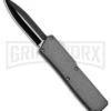 Lightning Gray D/A OTF Automatic Knife - Dagger Two-Tone Plain