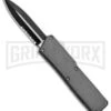 Lightning Gray D/A OTF Automatic Knife - Two-Tone Dagger Serr -Kershaw Shop Lightning Gray DA OTF Auto TT Dagger Serr GX 30809 jr large