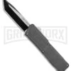 Lightning Gray D/A OTF Automatic Knife - Tanto Two Tone