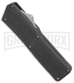 Lightning Gray D/A OTF Automatic Knife - Two-Tone Serr -Kershaw Shop Lightning Gray DA Two Tone Serr BP 30332 er spine large