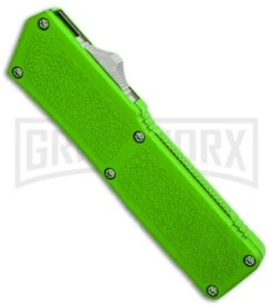 Lightning Green D/A OTF Automatic Knife - Two-Tone Plain -Kershaw Shop Lightning Green DA Two Tone Plain BP 30354 er spine large