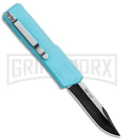 Lightning Nutnfancy Exclusive Powder Blue D/A OTF Automatic - Clip Two Tone -Kershaw Shop Lightning Nutnfancy Exclusive Powder Blue DA Auto TT GX 33417 jr back large