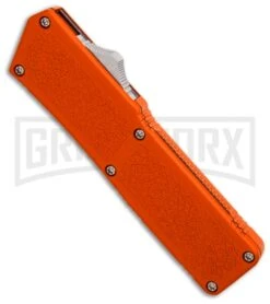 Lightning Orange D/A OTF Automatic Knife - Dagger Two-Tone -Kershaw Shop Lightning Orange DA OTF Auto Dagger TT GX 31870 jr side large