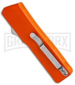 Lightning Orange D/A OTF Automatic Knife - Two-Tone Plain -Kershaw Shop Lightning Orange DA OTF Auto TT Plain GX 30816 jr side large