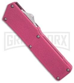 Lightning Pink D/A OTF Automatic Knife - Dagger Two-Tone -Kershaw Shop Lightning Pink DA OTF Auto TT Dagger GX 31867 jr spine large