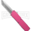 Lightning Pink D/A OTF Automatic Knife - Tanto Satin Serr -Kershaw Shop Lightning Pink DA OTF Automatic Knife Tanto Satin Serr GX 41323 td large