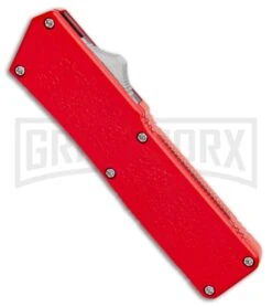 Lightning Red D/A OTF Automatic Knife - Tanto Two Tone -Kershaw Shop Lightning Red DA OTF Auto Tanto TT GX 34074 jr spine large