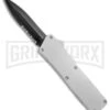 Lightning White D/A OTF Automatic Knife - Black Dagger Serr 4TH18 -Kershaw Shop Lightning White Blk Dagg Serr BP 18951 jr large