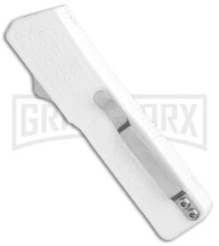 Lightning White D/A OTF Automatic Knife - Satin Dagger Serrated -Kershaw Shop Lightning White DA OTF Auto Satin Dagger Serrated GX 34382 jr side large