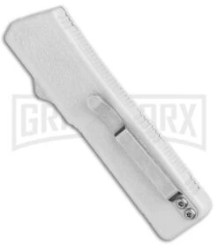 Lightning White D/A OTF Automatic Knife - Dagger Two-Tone Plain -Kershaw Shop Lightning White DA OTF Auto TT Dagger GX 30817 jr side large