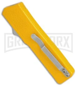 Lightning Yellow D/A OTF Automatic Knife - Black Dagger Serr -Kershaw Shop Lightning Yellow DA Black Dagger serr BP 27474 er side large