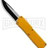 Lightning Yellow D/A OTF Automatic Knife - Two-Tone Plain -Kershaw Shop Lightning Yellow DA OTF Auto TT Plain GX 30814 jr large