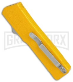 Lightning Yellow D/A OTF Automatic Knife - Satin Serr -Kershaw Shop Lightning Yellow DA Satin Serr BP 27629 er side large