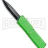 Lightning Zombie Edition Green D/A OTF Automatic Knife - Dagger Black Plain -Kershaw Shop Lightning Zombie Edition Green DA OTF Dagger Black Plain BP 22659 jr large
