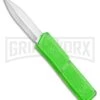 Lightning Zombie Edition Green D/A OTF Automatic Knife - Dagger Satin Serr -Kershaw Shop Lightning Zombie Edition Green DA OTF Dagger Satin Serr BP 22658 jr large