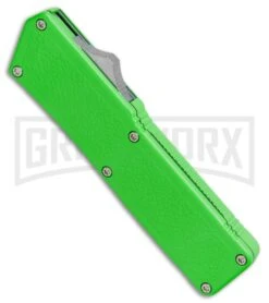 Lightning Zombie Edition Green D/A OTF Automatic Knife - Dagger Satin Serr -Kershaw Shop Lightning Zombie Edition Green DA OTF Dagger Satin Serr BP 22658 jr spine large