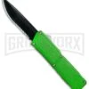 Lightning Zombie Edition Green D/A OTF Automatic Knife - Black Serr
