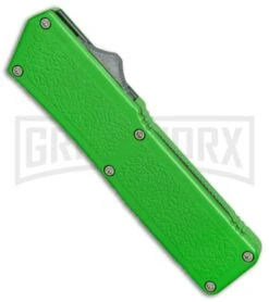 Lightning Zombie Edition Green D/A OTF Automatic Knife - Black Serr -Kershaw Shop Lightning Zombie Edition Green DA black serr BP 26231 er spine large