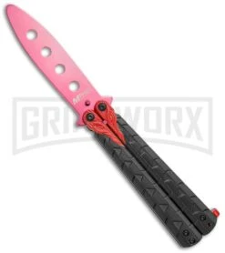 M-Tech Snake Eye Balisong Butterfly Trainer - Black / Red