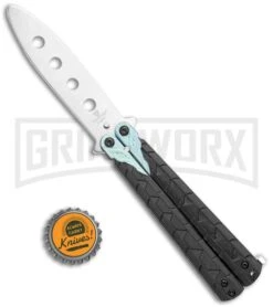 M-Tech Snake Eye Balisong Butterfly Trainer - Black / Satin -Kershaw Shop M Tech Snake Eye Balisong Butterfly Trainer Black Satin BUTT PK 1157S GX 36722 jr bottlecap large