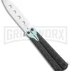 M-Tech Snake Eye Balisong Butterfly Trainer - Black / Satin -Kershaw Shop M Tech Snake Eye Balisong Butterfly Trainer Black Satin BUTT PK 1157S GX 36722 jr large