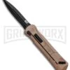 M&P Spring Assisted Tan OTF Spear Point Knife - Black Plain 1 M&P Spring Assisted Tan OTF Spear Point Knife - Black Plain -Kershaw Shop MP OTF Assist Finger Actuator SP 1084315 BHQ 80730 jr large