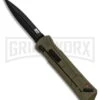 M&P Spring Assisted OD Green OTF Spear Point Knife - Black Plain -Kershaw Shop MP OTF Spear Point OD Green Black BHQ 89672 er 2 large