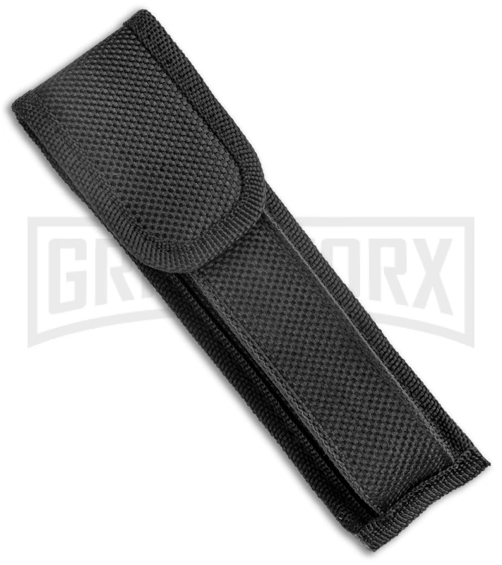 Mago 11" Dagger Italian Stiletto OTF Knife Red W/Polished Bolster - Satin Plain 6 Mago 11" Dagger Italian Stiletto OTF Knife Red W/Polished Bolster - Satin Plain - Image 4