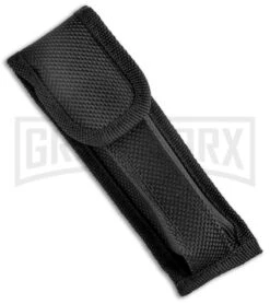 Mago 9" Black Cottonmouth Italian Stiletto OTF Automatic Knife - Satin Bayo -Kershaw Shop Mago 9in Black Cottonmouth Italian Stiletto OTF Auto Satin Bayo GX 37240 jr sheath large