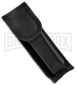 Mago 9" Italian Stiletto Black OTF Automatic Knife Black Acrylic (3.8" Satin) -Kershaw Shop Mago 9in Black Smoke Abyss Italian Dagger OTF Auto Black Satin GX 37083 jr sheath large 1