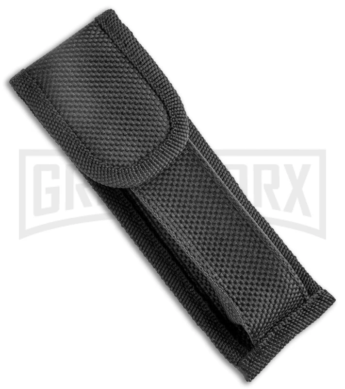 Mago 9" Black Smoke Abyss Italian Stiletto OTF Automatic Knife - Black Bolsters 6 Mago 9" Black Smoke Abyss Italian Stiletto OTF Automatic Knife - Black Bolsters - Image 4