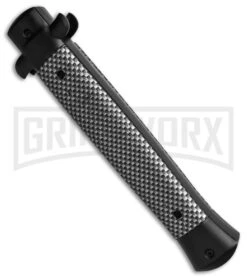 Mago 11" Carbon Fiber Italian Stiletto OTF Automatic Knife - Bayo -Kershaw Shop Mago 9in Carbon Fiber Italian Stilleto OTF Automatic Knife Bayo GX 38807 td side large