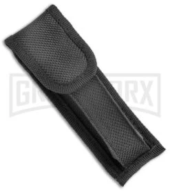 Mago 9" Diamondback Black Italian Stiletto OTF Automatic Knife - Satin Bayo -Kershaw Shop Mago 9in Diamondback Black Italian Stiletto OTF Auto Satin Plain Bayo GX 37461 jr sheath large