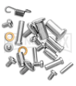 Maxace Covenant Titanium/CF Drop Point Balisong - Satin Plain -Kershaw Shop Maxace Covenant Butterfly Gray Handle Satin Blade Drop Point GX 37723 td screws large