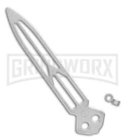 Maxace Knives Balisong Obsidian Black SW Titanium - Satin Plain -Kershaw Shop Maxace Knives Balisong Obsidian Black Titanium Handles CF Inlay 4 Satin BHQ 120301 LS Blade large