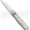 Mikov 241 Predator ABS Silver Automatic Lever Lock Knife - Polish 420 1 Mikov 241 Predator ABS Silver Automatic Lever Lock Knife - Polish 420 -Kershaw Shop Mikov 241 Bily LL Auto Silver Polish BHQ 152778 jr large