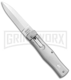 Mikov 241 Predator ABS Silver Automatic Lever Lock Knife - Polish 420
