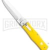 Mikov 241 Predator ABS Yellow Automatic Lever Lock Knife - Polish Plain -Pocket