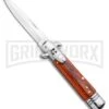 Milano 7.5" Lever Lock Automatic Knife Rosewood - Bayonet Satin -Kershaw Shop Milano 7.5 Lever Lock Automatic Knife Rosewood Bayonet Satin GX 33519 ns large