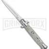 Milano 9" White Acrylic Bayonet (4" Satin) -Kershaw Shop Milano 9in White Acrylic Bayonet Satin GX 37522 jr large