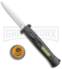 NATO OTF Black Bayonet Knife - Satin Plain -Kershaw Shop NATO OTF Black Bayo Satin GX 39062 jr bottlecap large