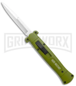 NATO OTF Green Bayonet Knife - Satin Plain